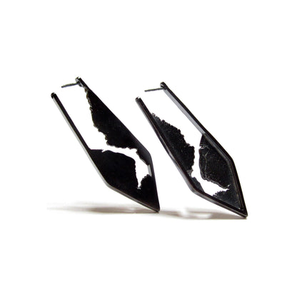 silver hoop earrings by Seth Papac Jewelry